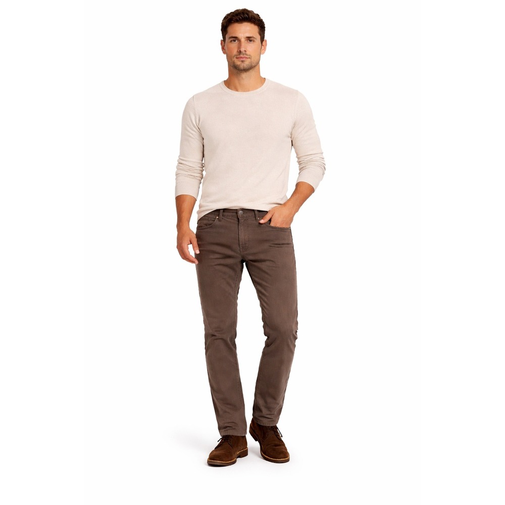 HOLLISTER Slim Straight Epic Flex Jeans Men's W34 L32 Brown Stretch Denim